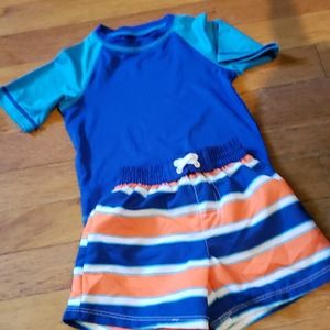 3 month swim shirt and shorts. Baby boy